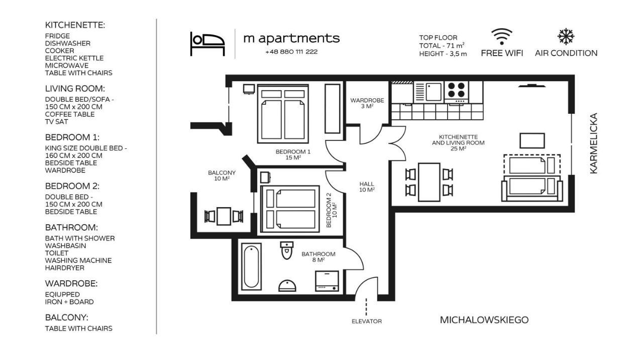 M Apartments Cracóvia Exterior foto