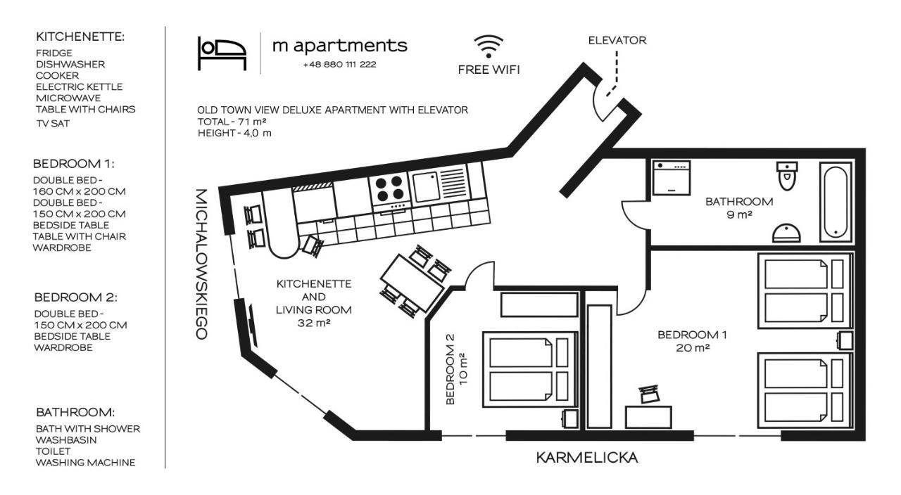 M Apartments Cracóvia Exterior foto
